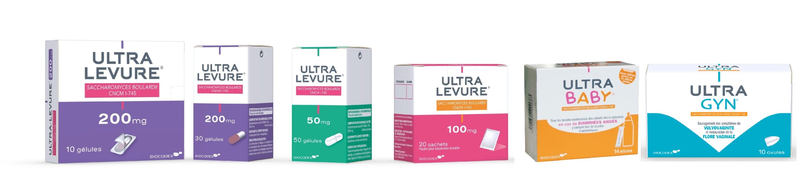 image Biocodex Ultra-levure, Ultra-baby et Ultra-Gyn