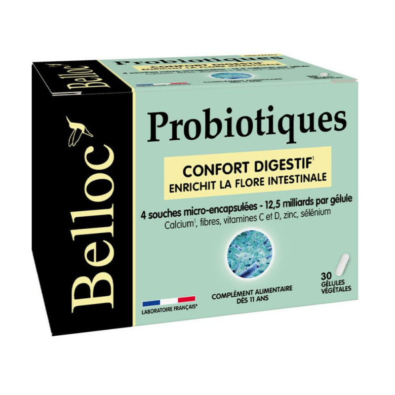 image BELLOC Probiotiques 30 gélules - DESTOCKAGE